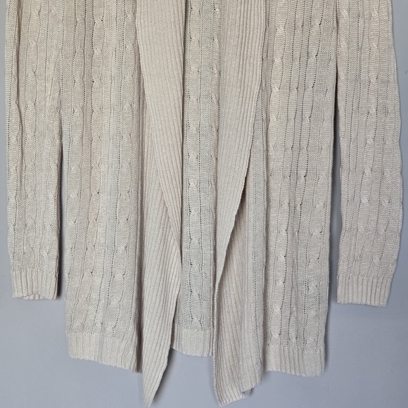 Ralph Lauren Black Label 100% Linen Cable Knit Shawl Collar Cardigan Sweater - Picture 8 of 13